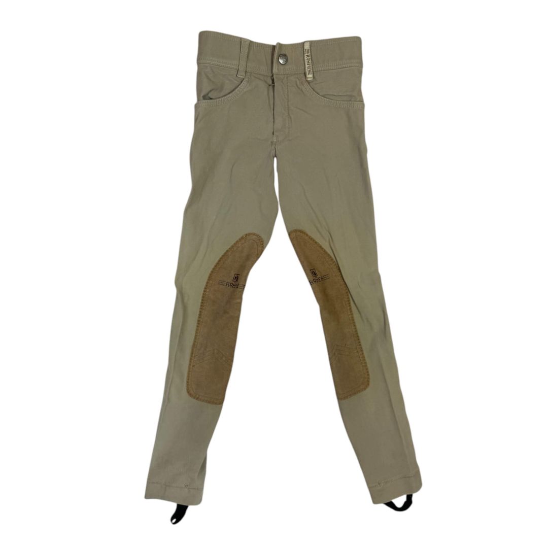 Romfh International Knee Patch Jodhpurs in Tan - Youth 8