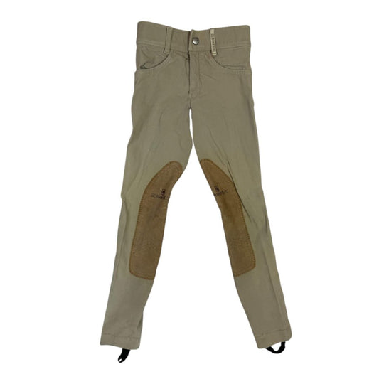 Romfh International Knee Patch Jodhpurs in Tan - Youth 8