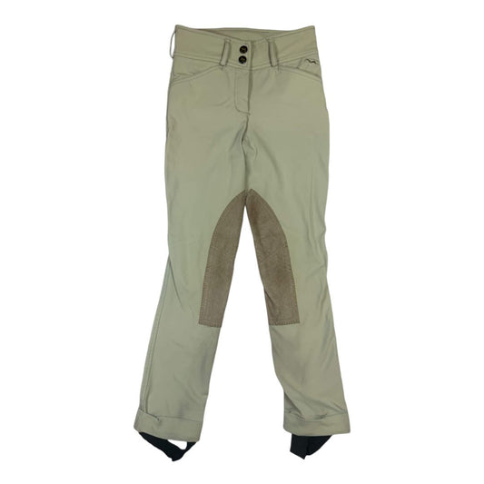 RJ Classics 'Collette' Grey Label Knee Patch Jodhpur in Sand - Youth 8