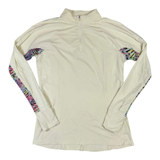 Noble Outfitters 'Ashley' LS Performance Top in Light Yellow - Woman's Large