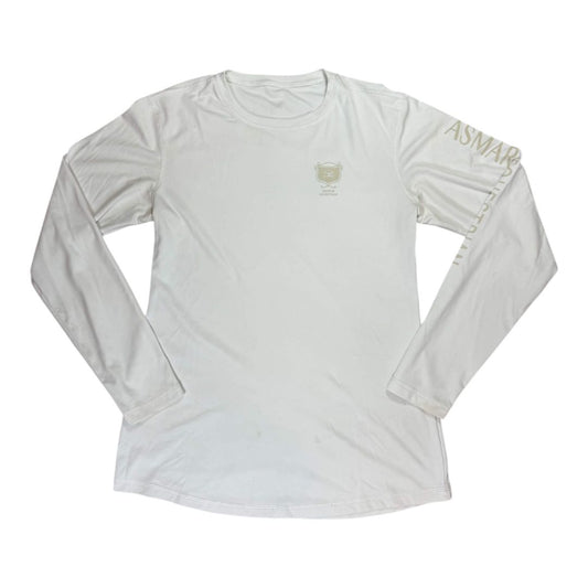 Asmar Equestrian Long Sleeve Sun Shirt in White - Woman's X-Large