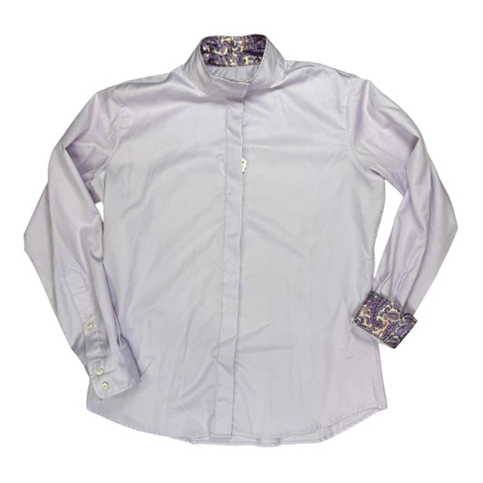 Tailored Sportsman Long Sleeve Show Shirt in Purple - Woman's 10