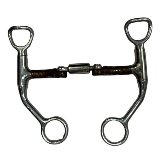 Toklat Myler Double Articulating Barrel Shank Snaffle in Stainless Steel - 5"