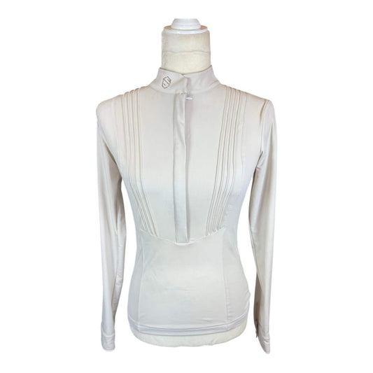 Samshield 'Georgia' LS Show Shirt in Cream - Woman's Small