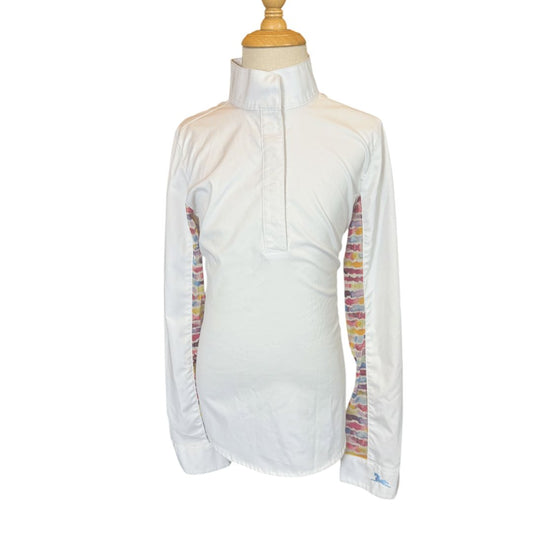 Long Sleeve Show Shirt in White - Medium