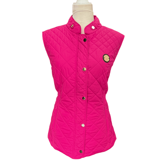 Asmar Equestrian Quilted Vest in Pink - Woman's X-Large