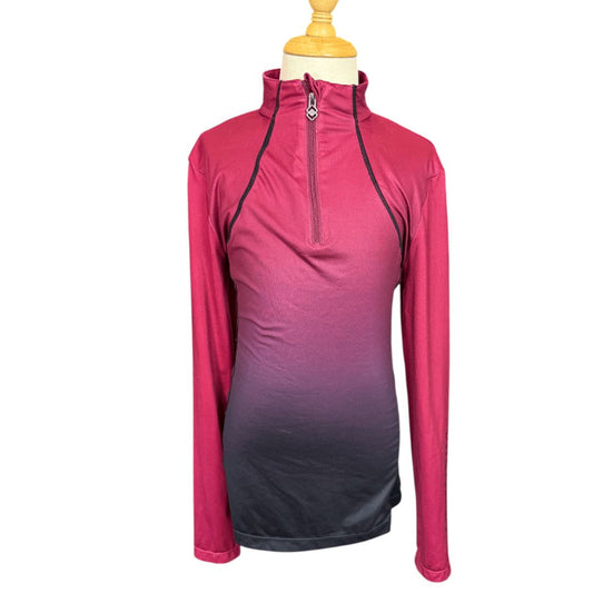 Le Mieux Spectrum Baselayer LS Shirt in Mulberry Ombre - Youth 11-12