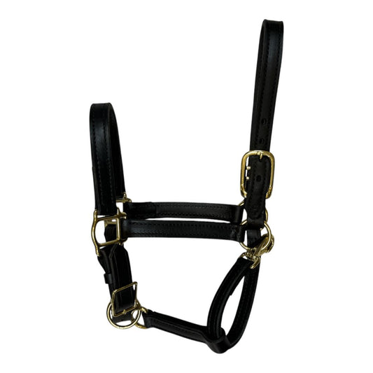 SmartPak Leather Halter in Black - Cob