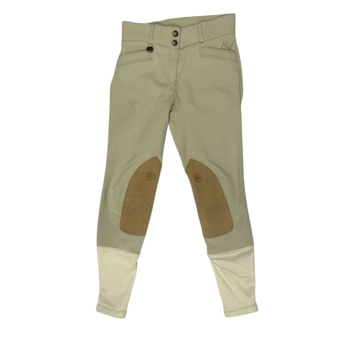 Ovation 'Celebrity' Knee Patch Breeches in Tan - Youth 12