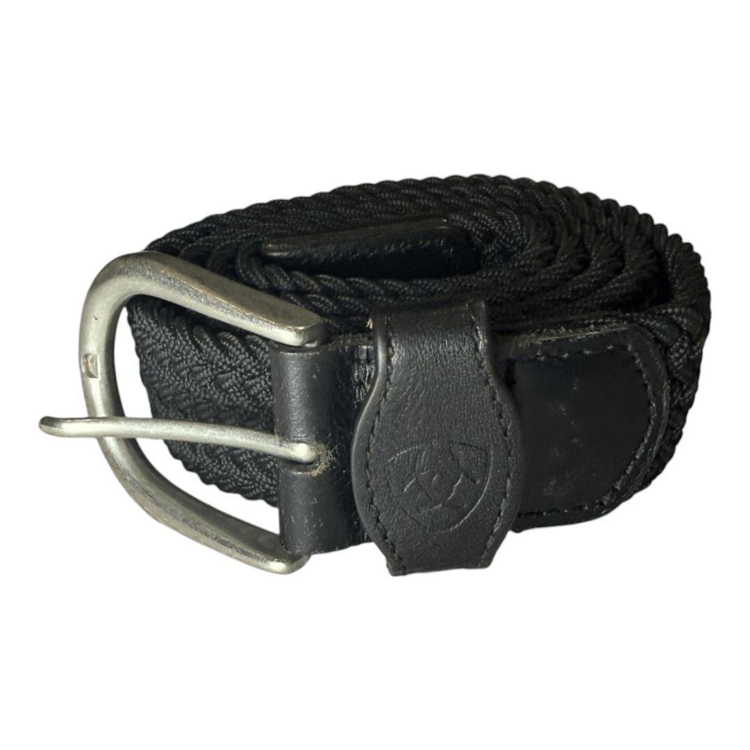 Ariat 'One Rail' Woven Belt in Black - Medium/Large