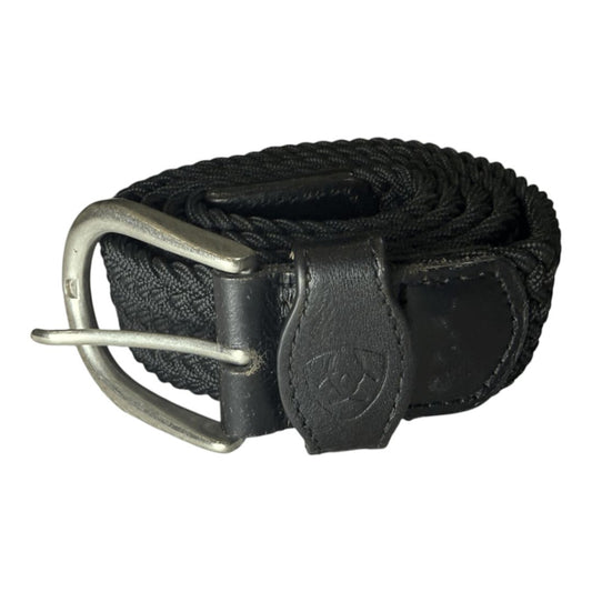 Ariat 'One Rail' Woven Belt in Black - Medium/Large