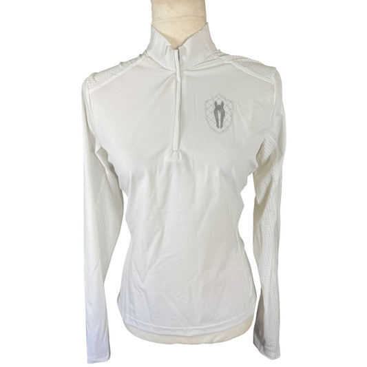 Irideon 'Luna CoolStretch' LS Show Shirt in White - Woman's Small