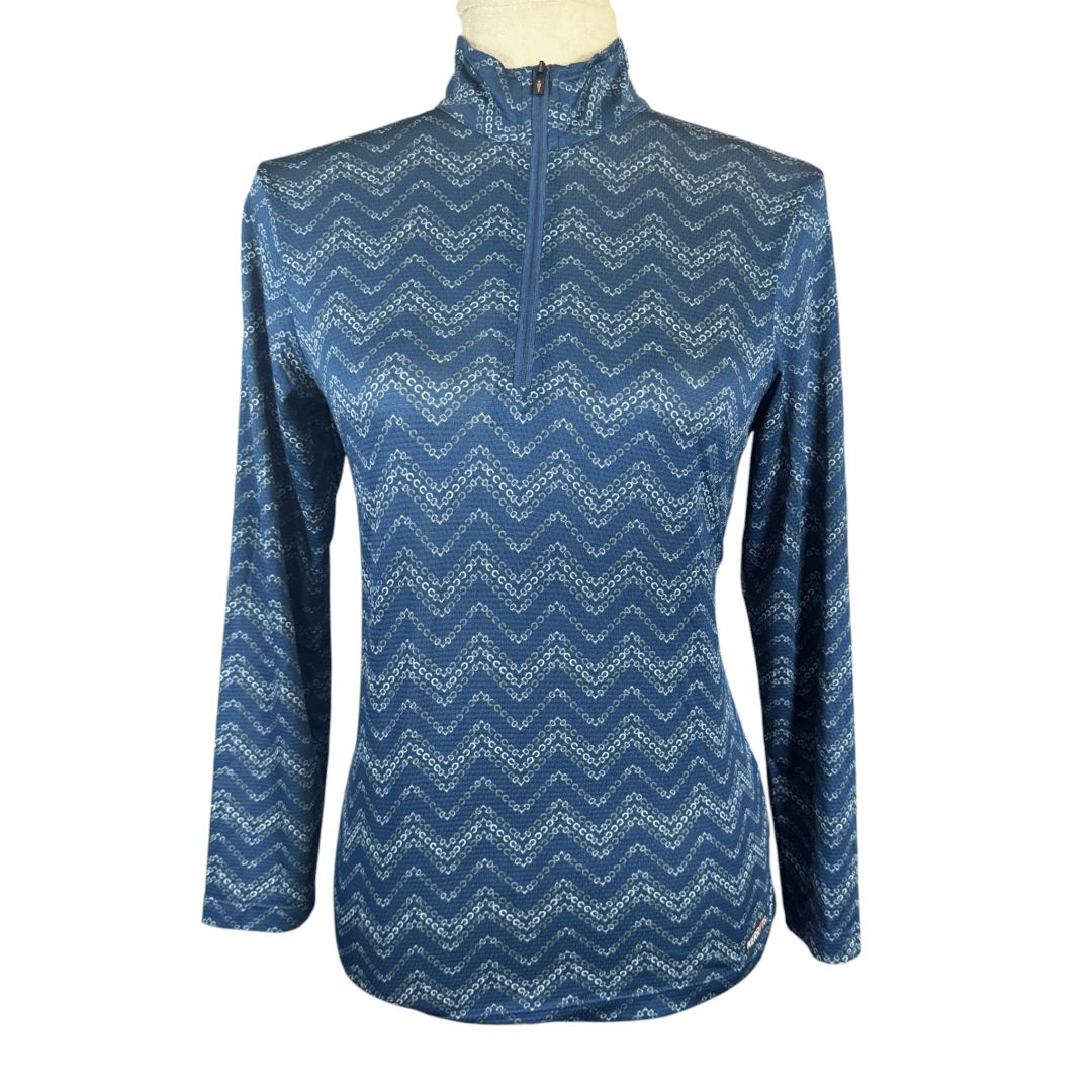 Kerrits 'Easy Stride' Ice Fil LS Shirt in Navy - Youth X-Large