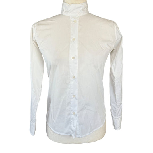 TuffRider 'Starter' LS Show Shirt in White - Youth 12