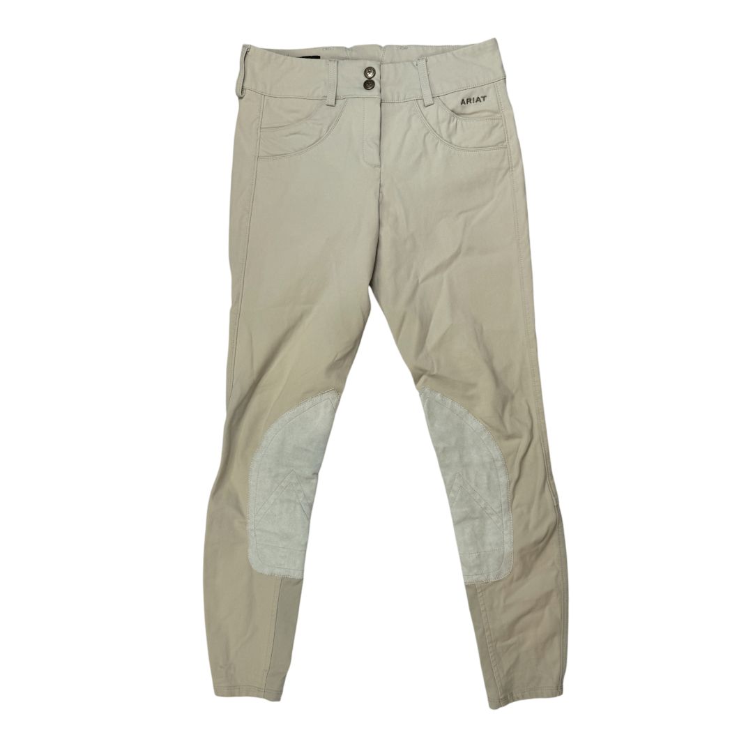 Ariat 'Olympia' Knee Patch Breech in Tan - Woman's 22R