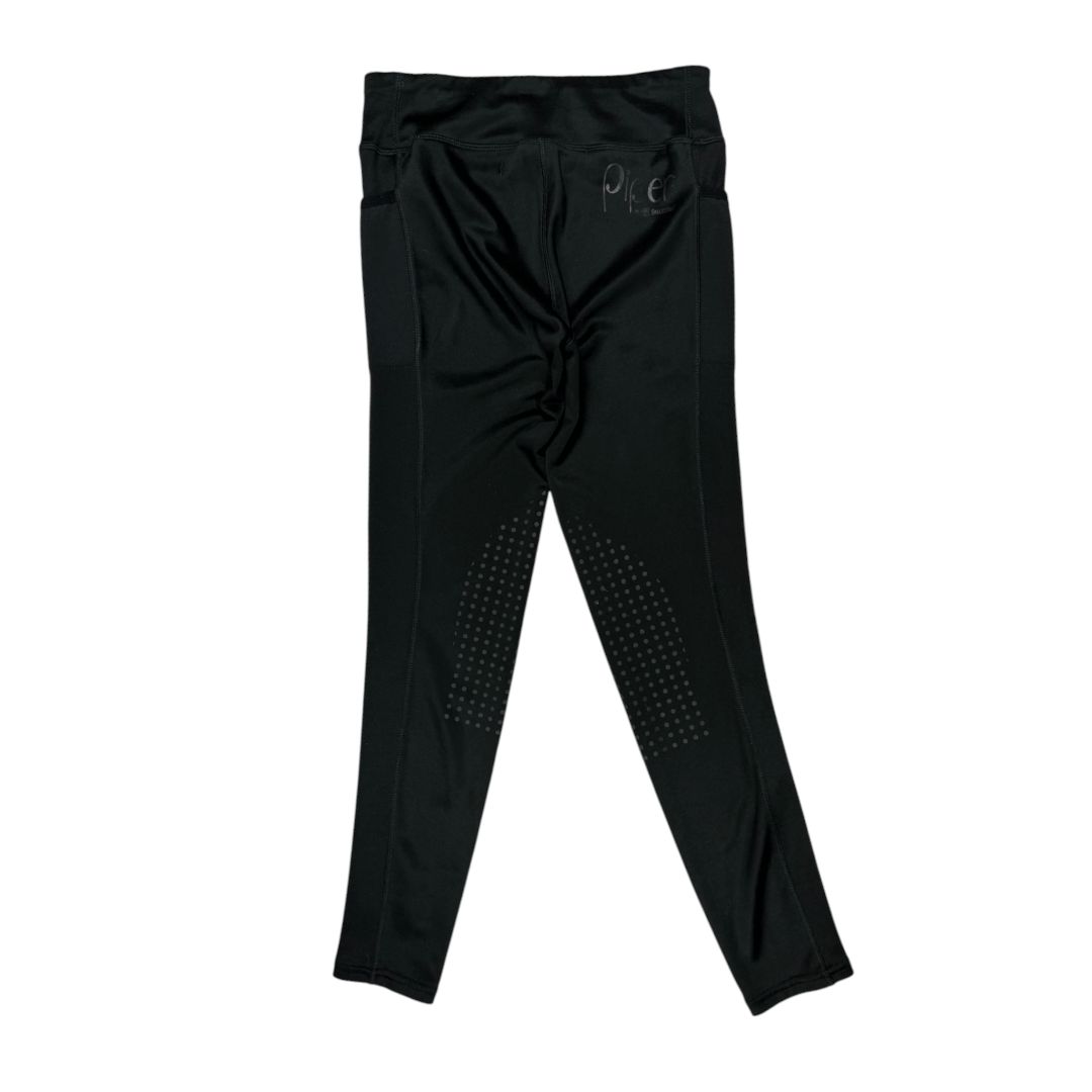 SmartPak 'Piper' Knee Patch Riding Tight in Black - Youth Large