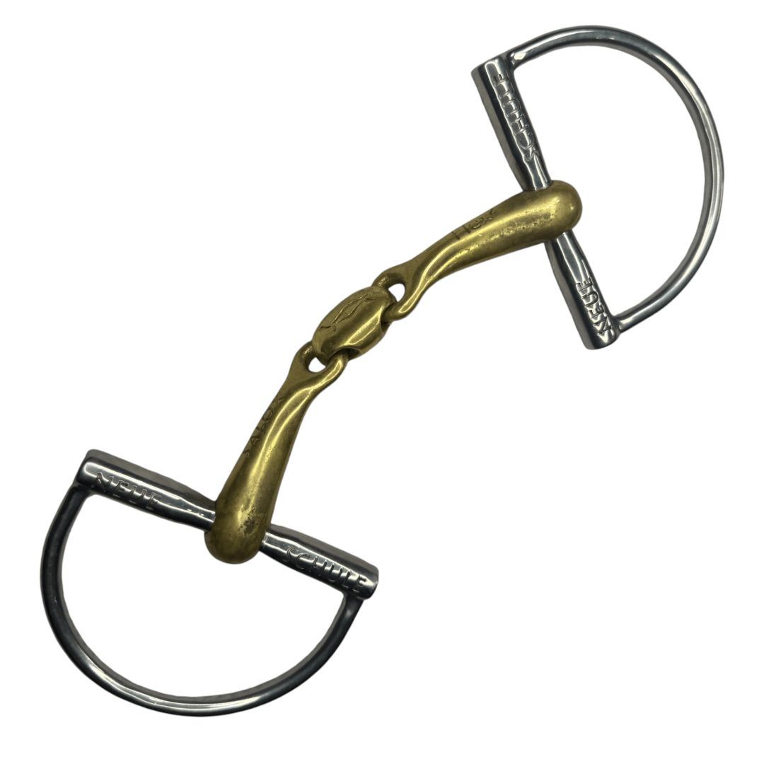 Neue Schule NS 'Turtle Top' Hunter Dee Ring Snaffle in Salox - 4 3/4"