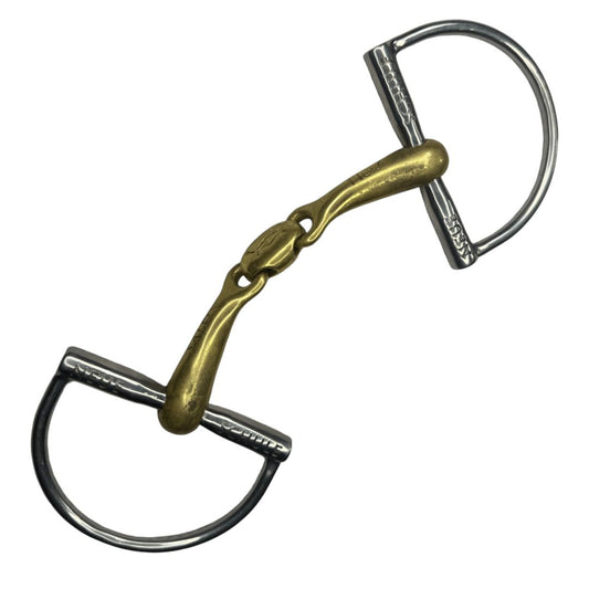 Neue Schule NS 'Turtle Top' Hunter Dee Ring Snaffle in Salox - 4 3/4"