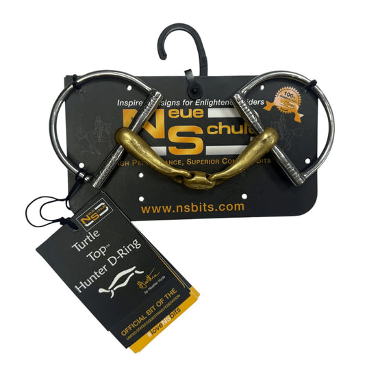 Neue Schule NS 'Turtle Top' Hunter Dee Ring Snaffle in Salox - 4 3/4"