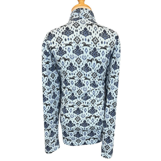 Kerrits Ice Fil LS Shirt in Blue - Youth Large