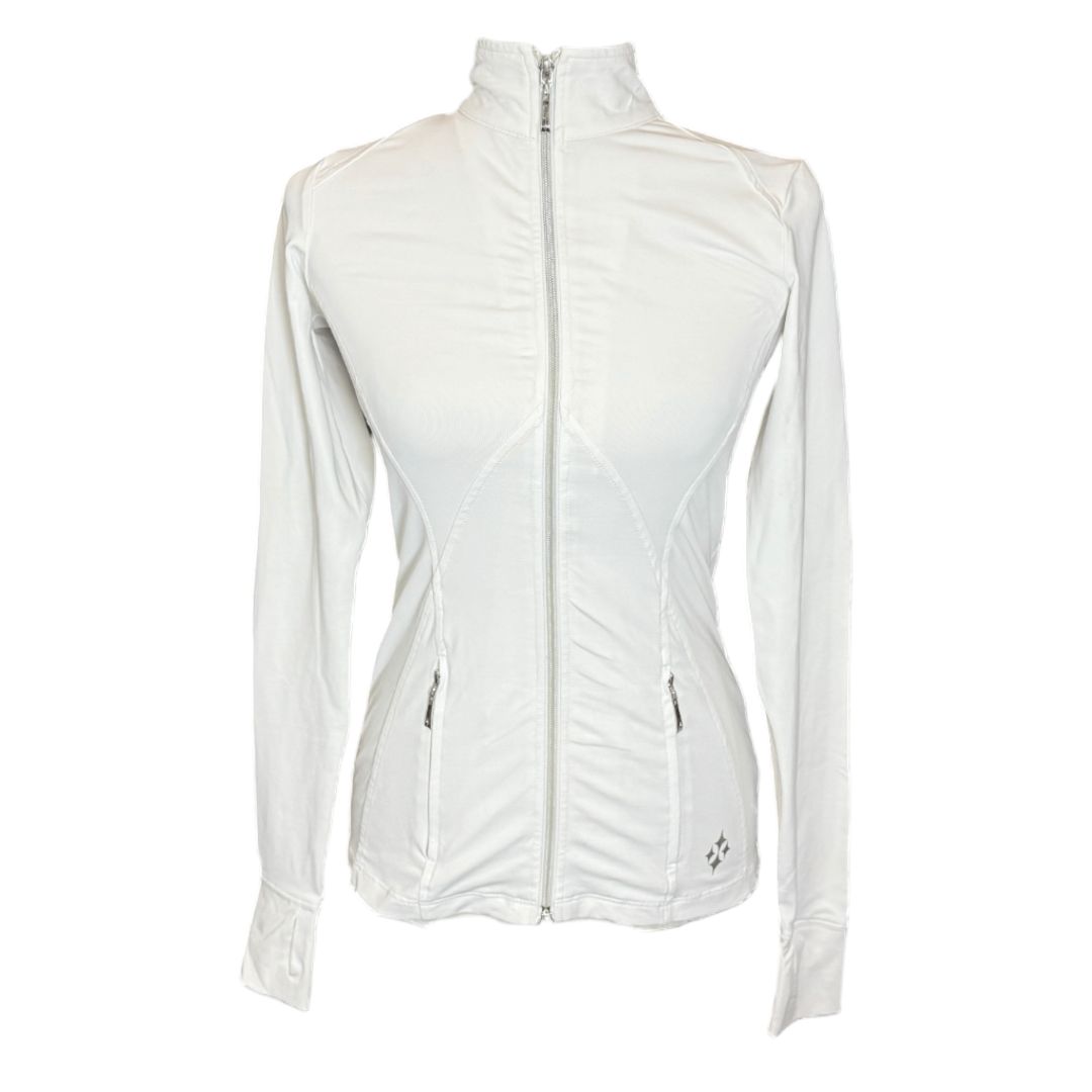 Jofit '4All' Front Zip Softshell Jacket in White - Woman's XXS