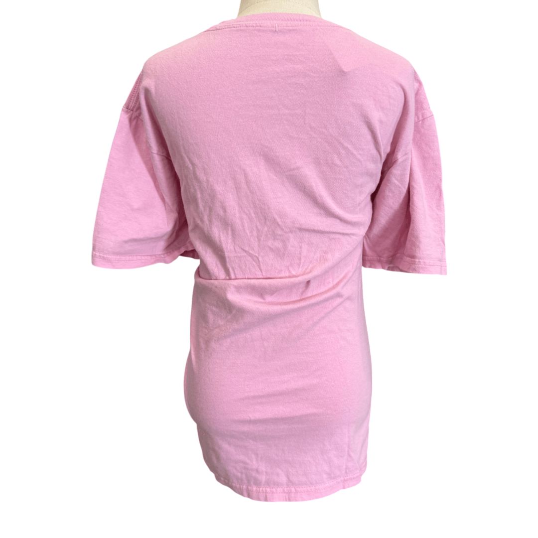 Custom 'If You Can Read This..' Graphic Tee in Pink - Youth X-Large