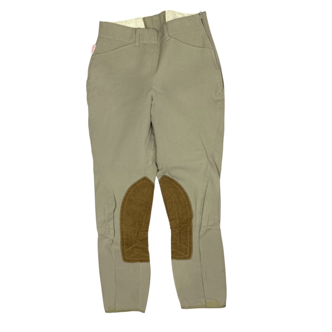 Tailored Sportsman 'Trophy Hunter' KP Side Zip Breech in Tan - Woman's 26R