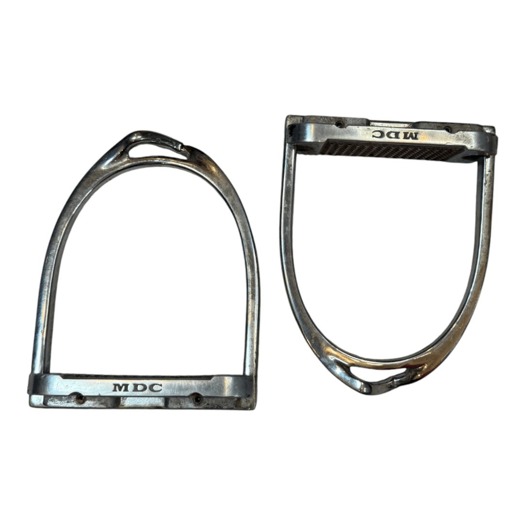 MDC 'S' Pony Classic Stirrup Irons in Stainless Steel - 4.25"
