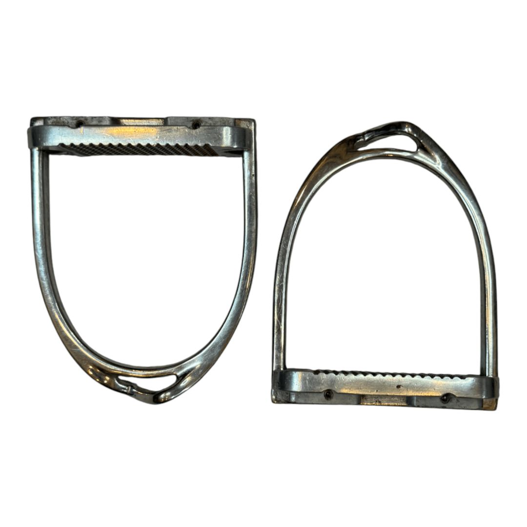 MDC 'S' Pony Classic Stirrup Irons in Stainless Steel - 4.25"