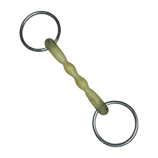 Happy Mouth Mullen Mouth Loose Ring Snaffle in Rubber - 5 3/4"