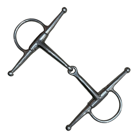 Full Cheek Snaffle in Stainless Steel - 5 1/2"