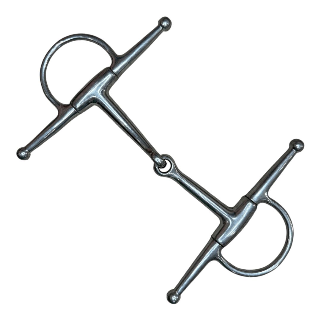 Full Cheek Snaffle in Stainless Steel - 5 1/2"
