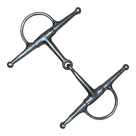 Full Cheek Snaffle in Stainless Steel - 4 3/4"