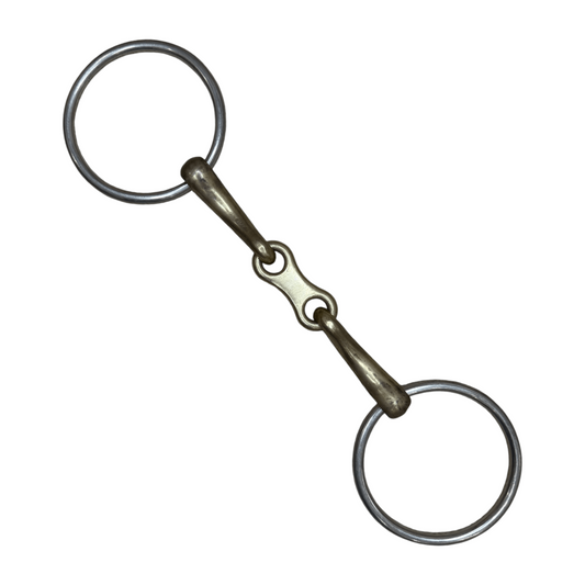 French Link Loose Ring Bradoon Snaffle in  - 5"