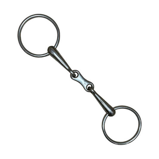 Korsteel French Link Loose Ring Snaffle in Stainless Steel - 6"