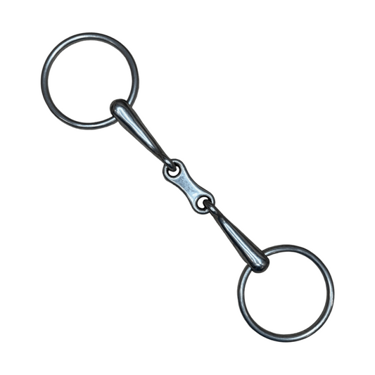 Korsteel French Link Loose Ring Snaffle in Stainless Steel - 6"