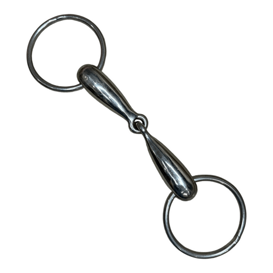 Hollow Mouth Loose Ring Snaffle in Stainless Steel - 5"