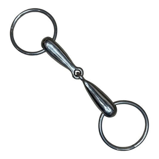 Hollow Mouth Loose Ring Snaffle in Stainless Steel - 5"