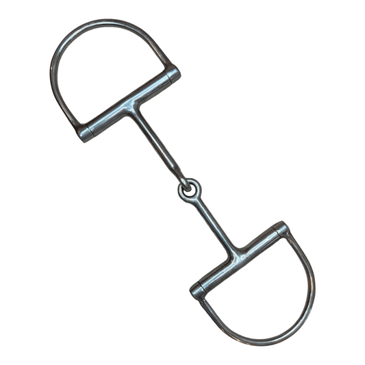 Hunter Dee Ring Snaffle in Stainless Steel - 5 1/4"
