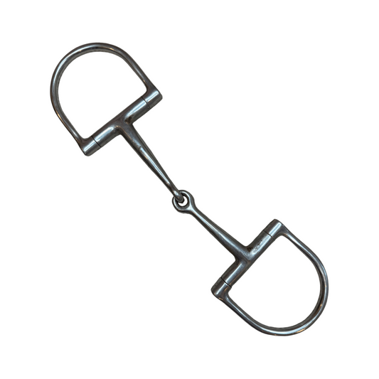 Dee Ring Snaffle in Stainless Steel - 4 1/2"