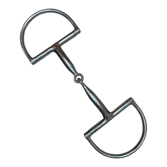 Korsteel Hunter Dee Ring Snaffle Stainless Steel - 5 1/4"