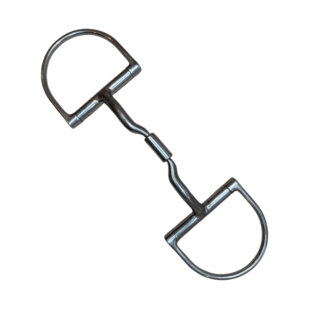 Myler Level 2 Dee Snaffle with Copper Inlays in Stainless Steel - 5 3/4"