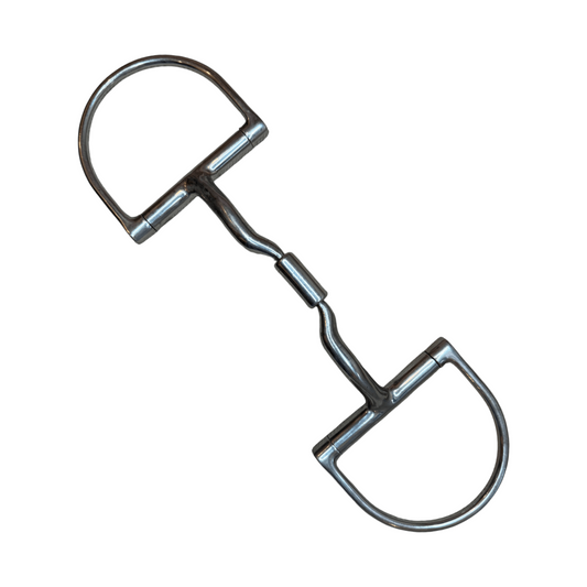 Myler Level 2 Dee Snaffle with Copper Inlays in Stainless Steel - 5 3/4"