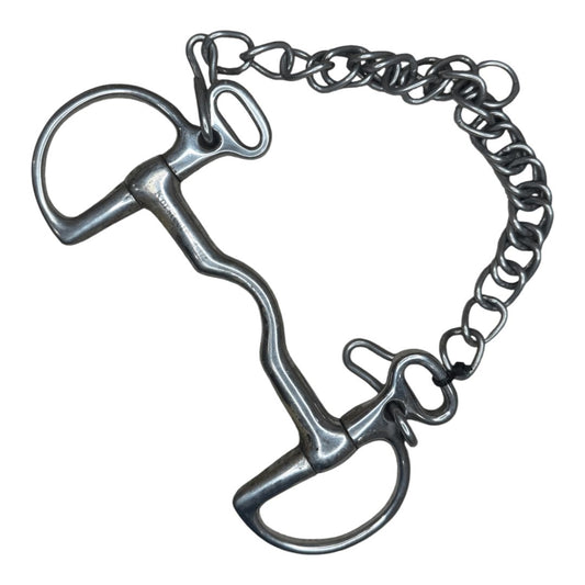 Korsteel Cambridge Mouth Kimberwick Bit in Stainless Steel - 4 1/4"