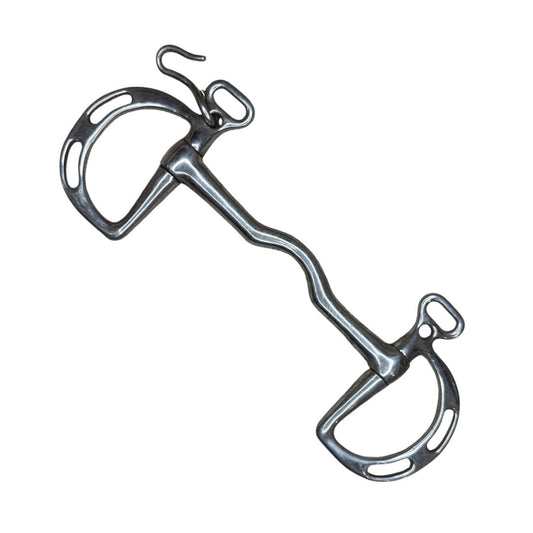 Uxeter Mullen Kimberwick in Stainless Steel - 5 1/2"