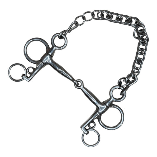 Korsteel Single Joint Pelham in Stainless Steel - 4 1/2"