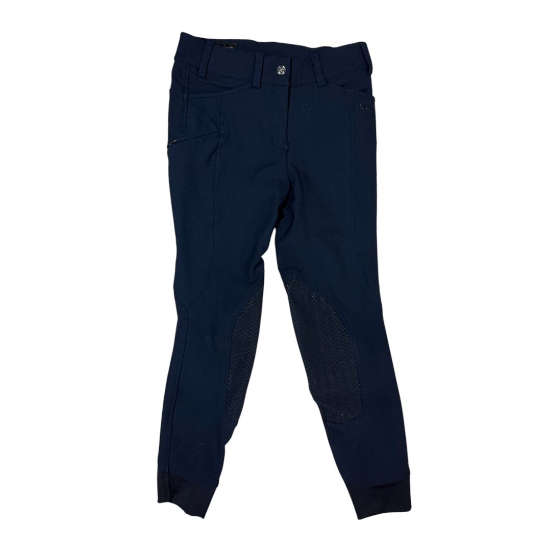 Ariat 'Prelude' Knee Patch Breech in Navy - Youth 10R