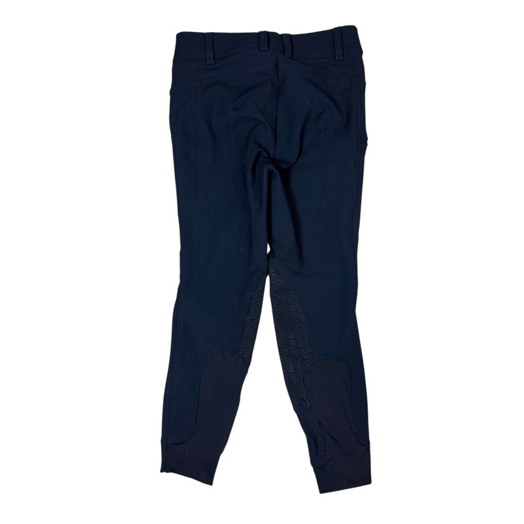 Ariat 'Prelude' Knee Patch Breech in Navy - Youth 10R