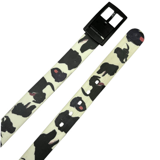 C4 Riding Belt w/ Buckle in Black Dog print - 30"