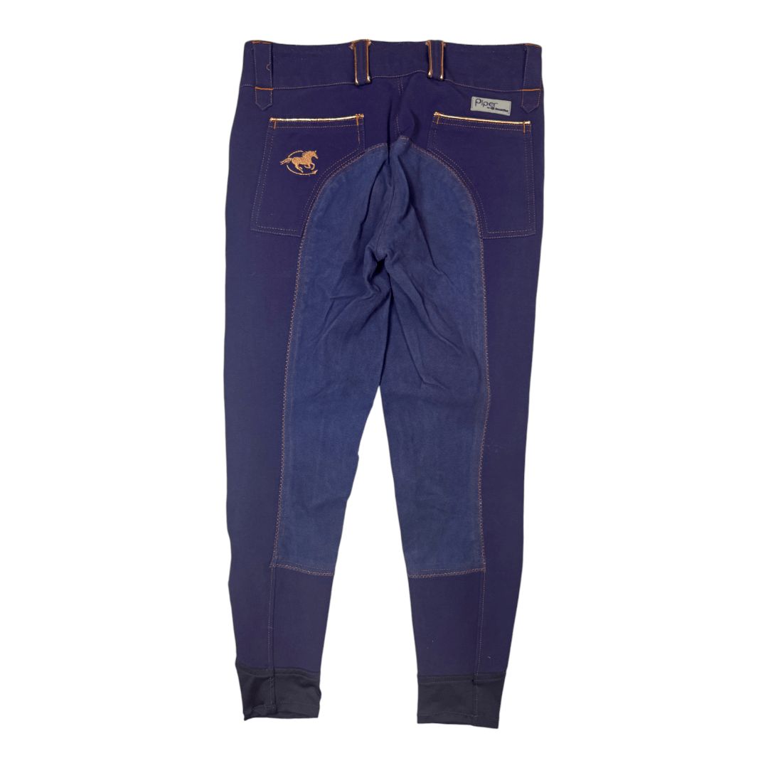 SmartPak Piper 'Evolution' Full Seat Breech in Purple / Rose Gold - Woman's 28R